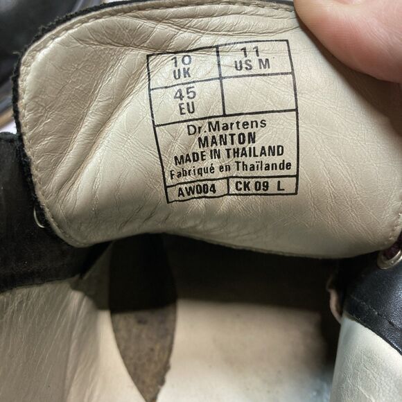 DR MARTEN Manton Chukka 2 Holes AW004 boot bootie shoe black leather Size 11M main image 5